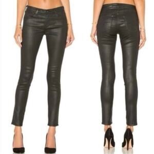 AG Adriano Goldschmied The Legging Super Skinny Fit Wax Coated Pants